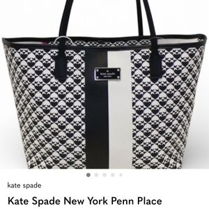 Kate Spade Black and White Tote Bag